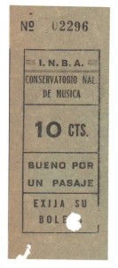 Ticket INBA Conservatorio Nacional de Musica
